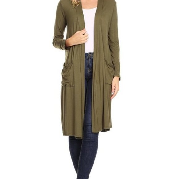 Solid Colors Duster Cardigan - Picture 6 of 16